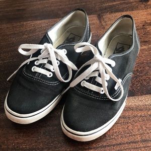 Vans Black Low Top Sneakers Ladies Size 7.5